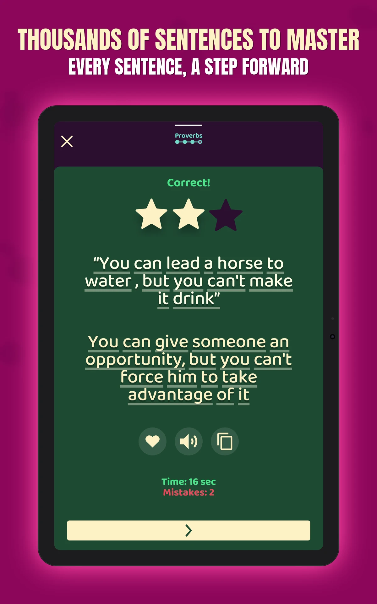 Learn English Sentence Master screenshot